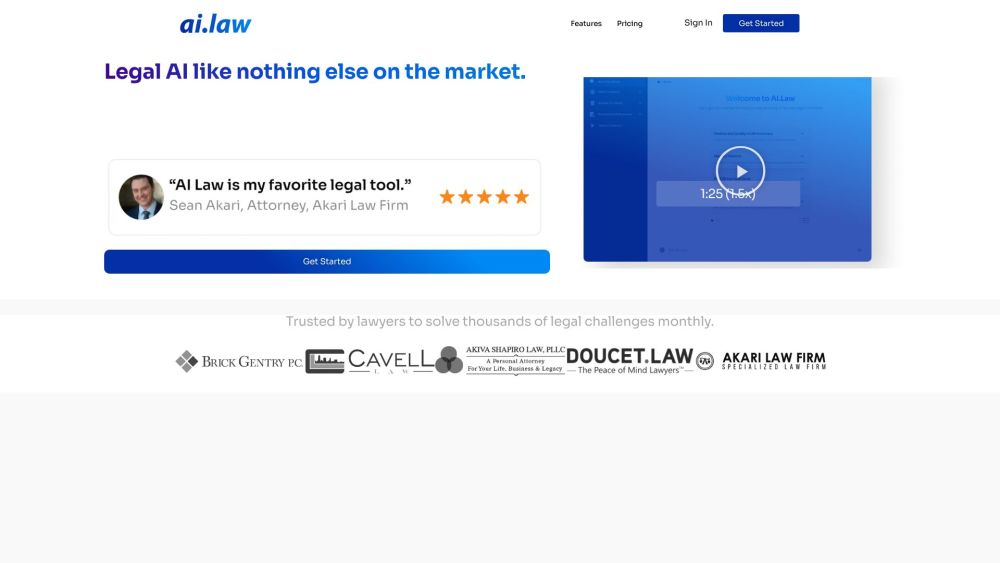 AI Law: Legal AI Tool for Accurate Drafting
